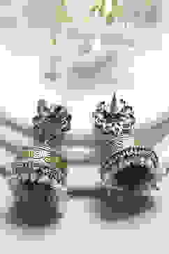 White Brass Jhumka image number 2