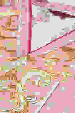 Peach Rayon Straight Printed Kurta image number 1