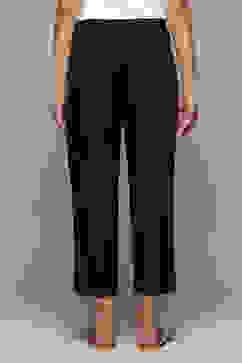 Black Cotton Slim Pant image number 4