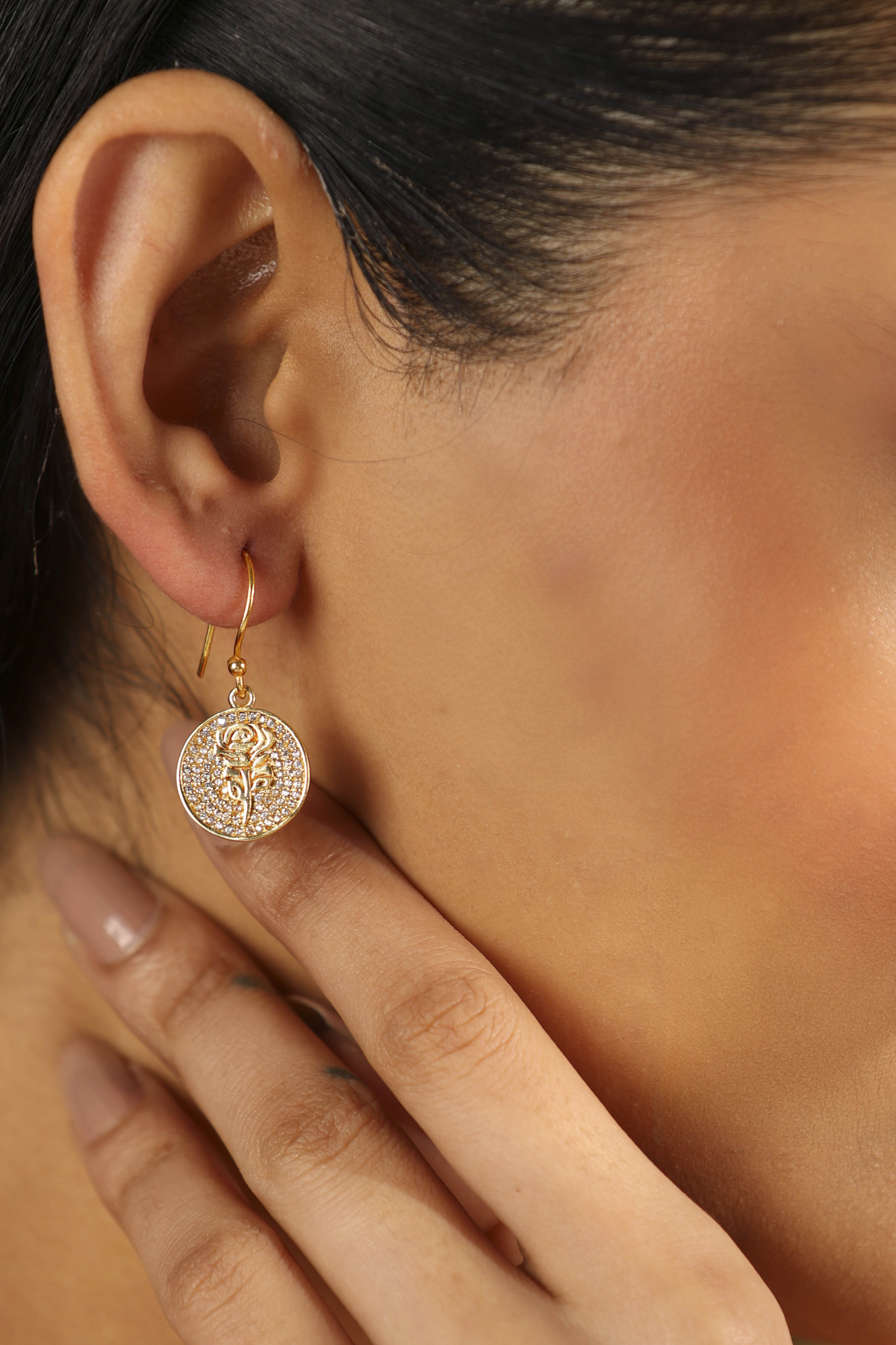 Gold Brass Drop & Danglers image number 1