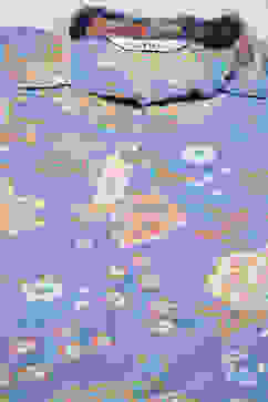 Purple Rayon Straight Printed Kurta image number 5