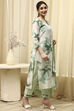 Pink Cotton Printed Floral Unstitched Suit Set image number 6