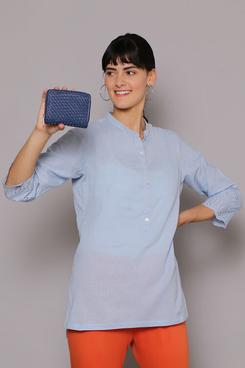 Black Cotton Blend Solid Churidar image number 4