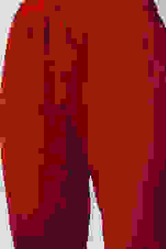 Cherry Red Cotton Anarkali Kurta Churidar Suit Set image number 2