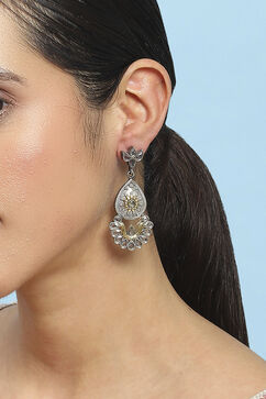 Oxidised Gold Brass Drop & Danglers image number 1