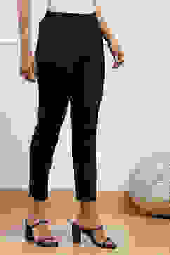 Black Viscose Blend Pants image number 3