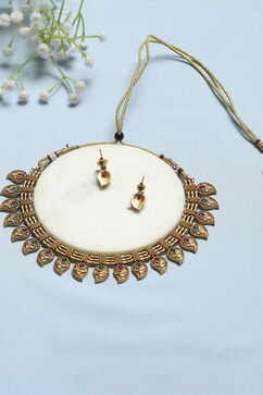 Red Green Alloy Necklace Set image number 2