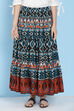 Black Cotton Long Skirt image number 4