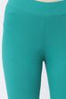 Teal Cotton Blend Solid Anklets image number 1