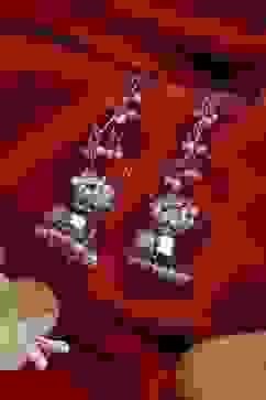 Silver Brass Jhumka image number 2