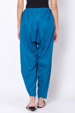 Blue Cotton Solid Salwar image number 4