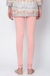 Camel Cotton Blend Solid Churidar image number 3