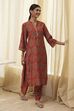 Rust Red Printed Co-ord Set image number 0