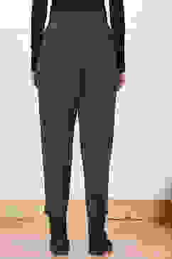 Olive Green Solid Tapered Fit Pants image number 5