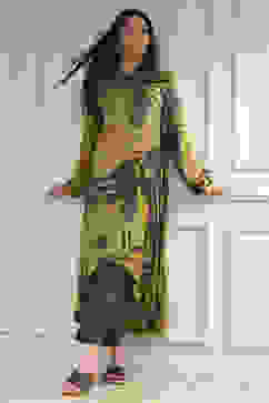 Multi-Colored Printed Asymmetric Kurta image number 0