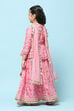 Peach Cotton Short Kurta Printed Suit Set image number 5