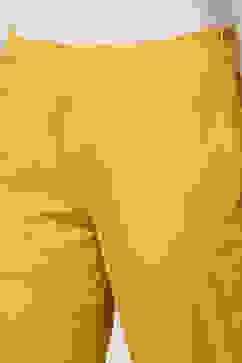 Mustard Viscose Kalidar Kurta Slim Pant Suit Set image number 3