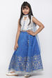 Blue Cotton Lehenga Set image number 2