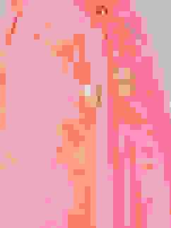 Peach Art Silk Girls Lehenga Set image number 2