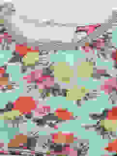 Orange & Turquoise Art Silk Lehenga Set image number 1