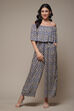 Pink LIVA Printed Jumpsuit image number 1