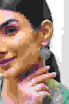 Mint Green Brass Drop & Danglers image number 1