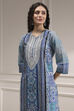 Brown Cotton Printed Straight Suit Set image number 1
