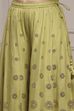 Green Cotton Printed Sharara Suit Set image number 2