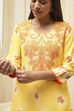 Light Blue Rayon Straight Kurta Regular Pants Suit Set image number 1