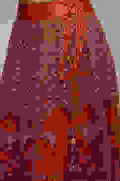 Red Nylon Embroidered Lehenga Set image number 2