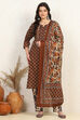 Green Cotton Printed Unstitched Suit Set image number 7