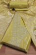 Green Tissue Machine Embroidered Unstitched Suit Set image number 0