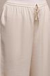 Beige Polyester Blend Straight Dyed Suit Set image number 2