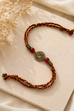 Multlicolor OM Shkti Antique Gold Rakhi image number 2