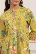 Green Cotton Printed Straight Kurti image number 1