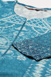 Turquoise Rayon A-Line Printed Dress image number 1