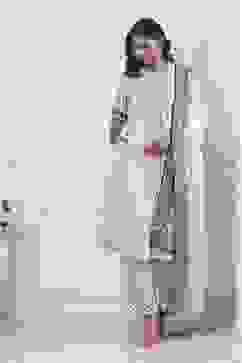 Grey Cotton Printed Straight Suit Set image number 6