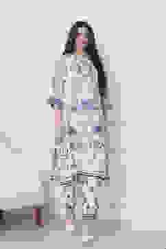 Blue Viscose Rayon Straight Suit Set image number 6