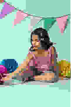 Off White Cotton Short Top image number 5