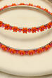 Pink & Orange Metal & Beads Kids Bangles image number 1