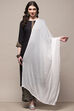 Rust Poly Chiffon Dupatta image number 0