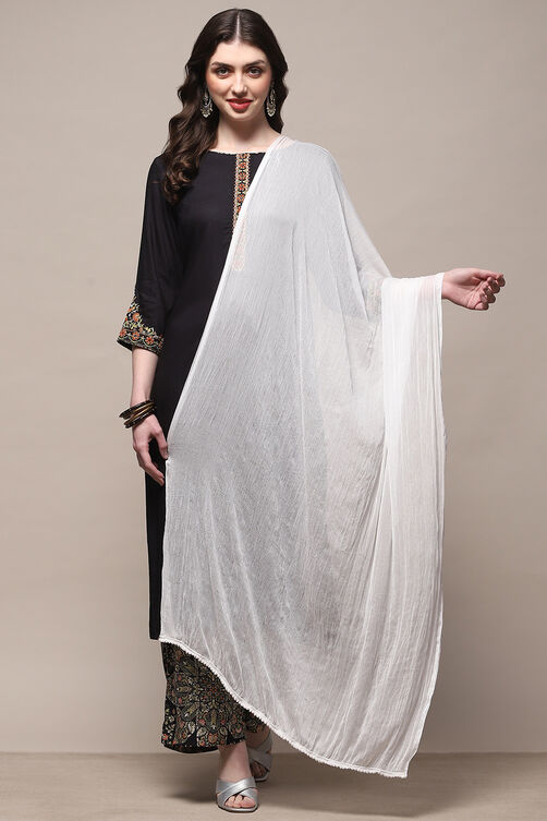Rust Poly Chiffon Dupatta image number 0