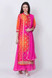 Pink Cotton Straight Suit Set image number 0