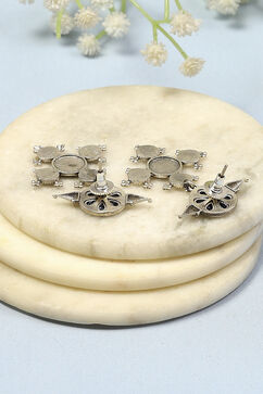 Navy Brass Drop & Danglers image number 2
