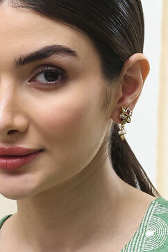 Dark Pink Alloy Studs image number 1