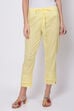 White Cotton Solid Pant image number 0