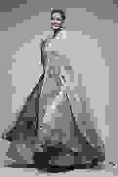 Mint Nylon Anarkali Lehenga Set image number 5