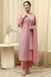 Yellow Georgette Schiffli Unstitched Suit Set image number 1