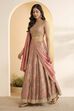 Light Pink Silk Kalidar Lehenga Set image number 2