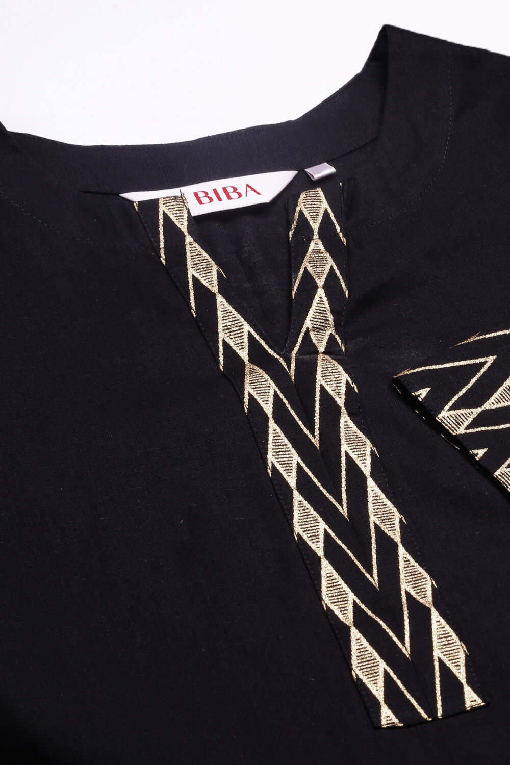 Red Cotton Flax Straight Kurta Pants Set image number 1